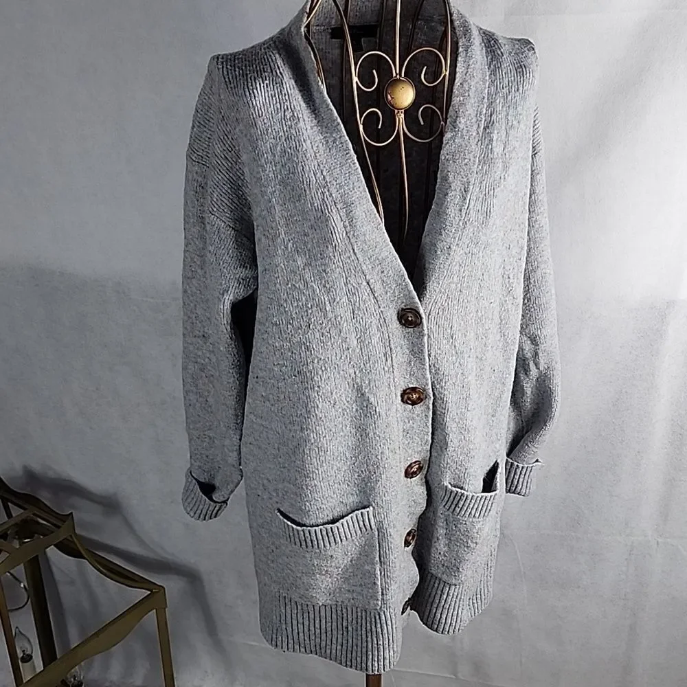 Alpaca, spandex blend Cardigan  Sweater Minimalist Eclectic Grandpa